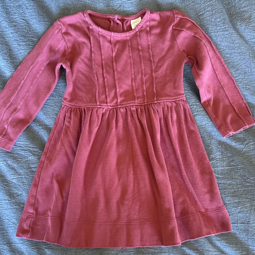 kate quinn Pink Long Sleeve ruby Dress for Girls